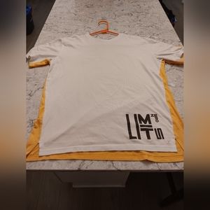 Xersion boy's t shirt white front yellow back boy's xl 18/20 👕